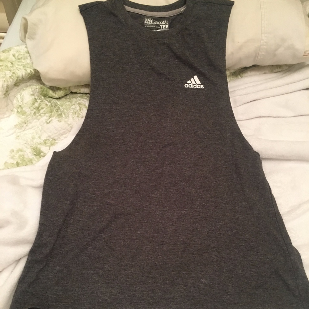 ADIDAS Grey Tanktop Size Medium